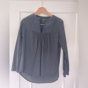 J-Crew Black Embroidered Tunic - Size 4